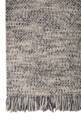 Moraine Gray Jute & Wool Dhurrie