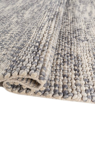 Moraine Gray Jute & Wool Dhurrie