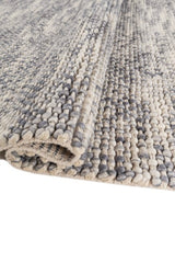 Moraine Gray Jute & Wool Dhurrie