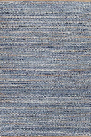 Eldra Blue Wool & Jute Dhurrie