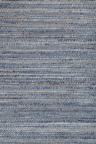 Eldra Blue Wool & Jute Dhurrie
