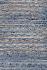 Eldra Blue Wool & Jute Dhurrie