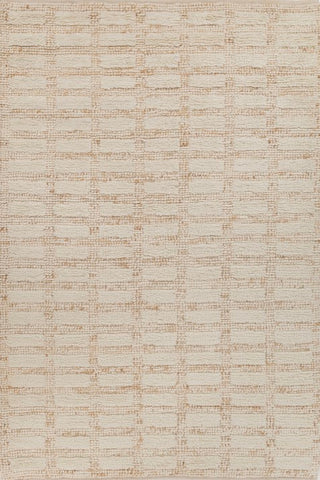 Asterlane Tan White 5X8'6 Feet Dhurrie 70% Wool and 30% Jute for Living Room,Bedroom,Home