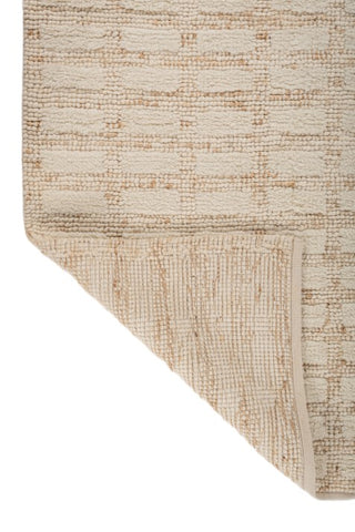 Asterlane Tan White 5X8'6 Feet Dhurrie 70% Wool and 30% Jute for Living Room,Bedroom,Home