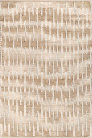 Asterlane Tan White 5X8 Feet Dhurrie 50% Jute and 50% Wool for Living Room,Bedroom,Home