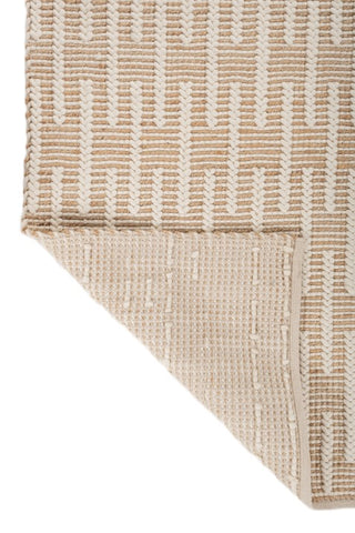 Asterlane Tan White 5X8 Feet Dhurrie 50% Jute and 50% Wool for Living Room,Bedroom,Home