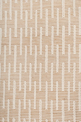 Asterlane Tan White 5X8 Feet Dhurrie 50% Jute and 50% Wool for Living Room,Bedroom,Home