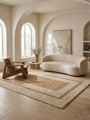 Tovan Beige Wool & Jute Rug
