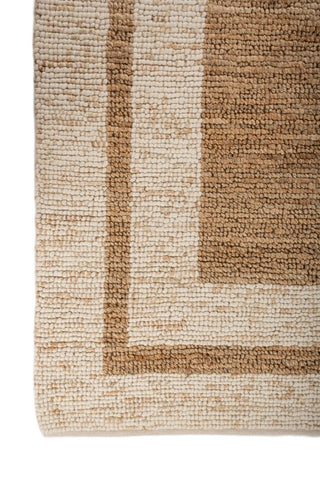 Asterlane Natural White 5X8 Feet Dhurrie 60% Wool and 40% Jute for Living Room,Bedroom,Home