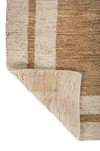Asterlane Natural White 5X8 Feet Dhurrie 60% Wool and 40% Jute for Living Room,Bedroom,Home