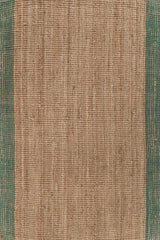 Tarin Tan & Green Jute Rug