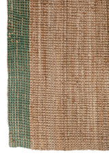 Tarin Tan & Green Jute Rug