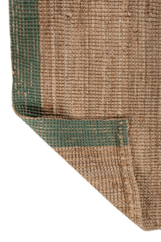 Tarin Tan & Green Jute Rug