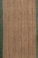 Tarin Tan & Green Jute Rug