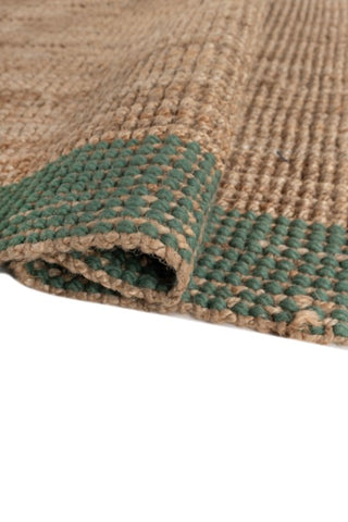Tarin Tan & Green Jute Rug