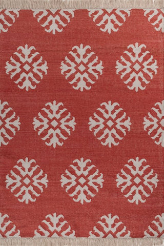 Raktis Red Polyester Rug