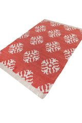 Raktis Red Polyester Rug
