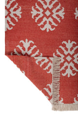 Raktis Red Polyester Rug