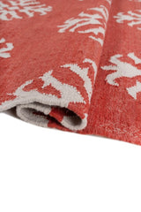 Raktis Red Polyester Rug