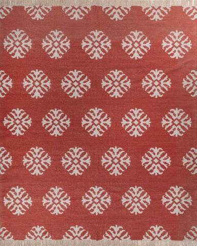 Raktara Red Polyester Rug
