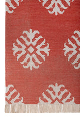 Raktara Red Polyester Rug