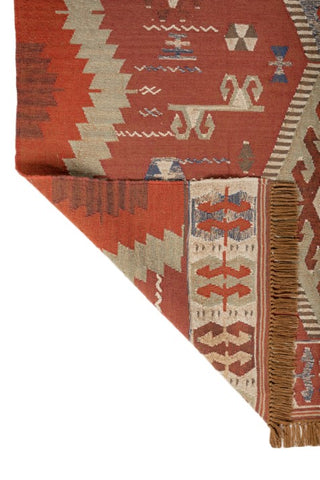 Kaarva Terracotta Polyester Rug