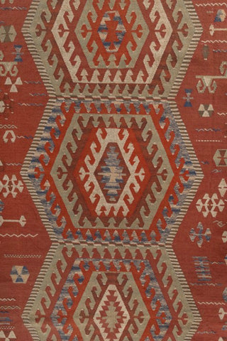Kaarva Terracotta Polyester Rug