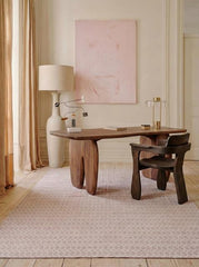 Roseth Pink Polyester Rug