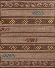 Solano Brown Polyester Rug