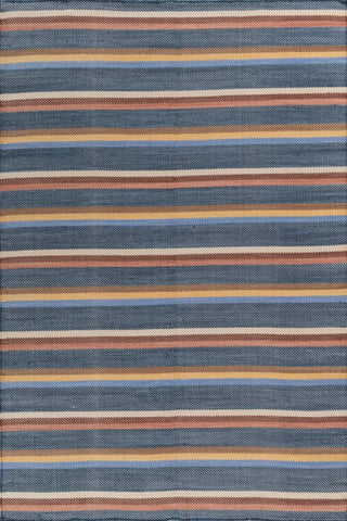 Sonora Blue Polyester Dhurrie