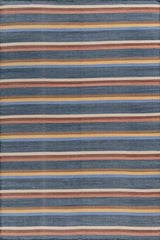Sonora Blue Polyester Dhurrie
