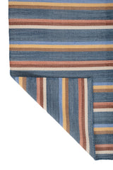 Sonora Blue Polyester Dhurrie