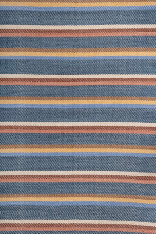 Sonora Blue Polyester Dhurrie