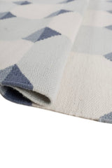 Cirrus Blue Wool Dhurrie