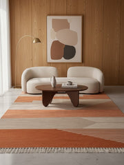 Terrak Terracotta Polyester Rug