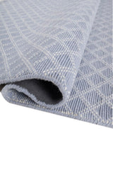 Arix Blue Polyester Rug