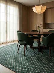Sylva Dark Green Polyester Rug