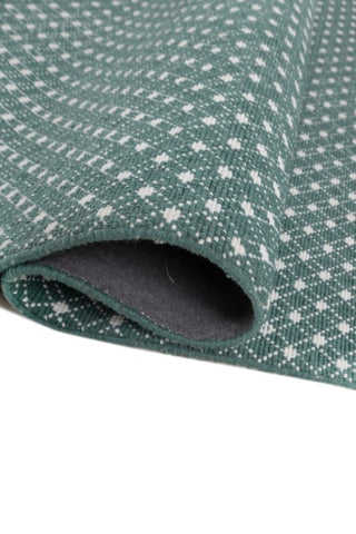 Sylva Dark Green Polyester Rug