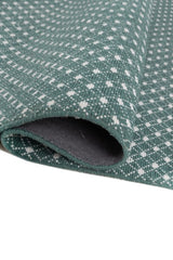 Sylva Dark Green Polyester Rug