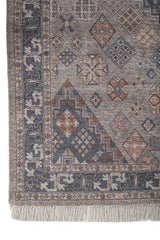 Isfara Blue Reyon Chennile Dhurrie
