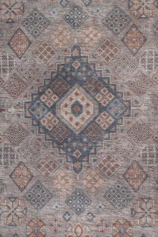 Isfara Blue Reyon Chennile Dhurrie