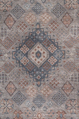Isfara Blue Reyon Chennile Dhurrie
