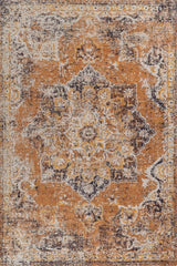 Embereth Mustard & Ivory Rayon Chenille Rug