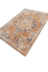 Embereth Mustard & Ivory Rayon Chenille Rug