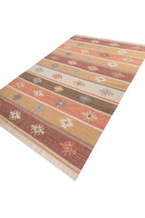 Caldera Terracotta Wool Dhurrie