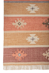 Caldera Terracotta Wool Dhurrie