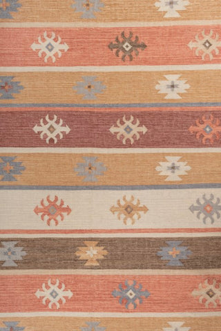 Caldera Terracotta Wool Dhurrie