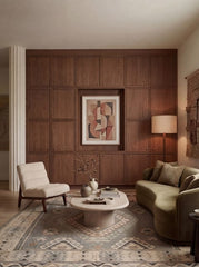 Caelvyr Grey & Beige Wool Rug