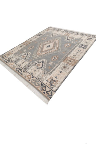 Caelvyr Grey & Beige Wool Rug