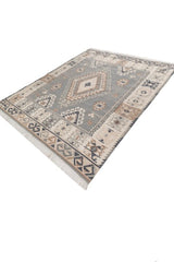 Caelvyr Grey & Beige Wool Rug
